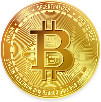 Gold Bitcoin Icon